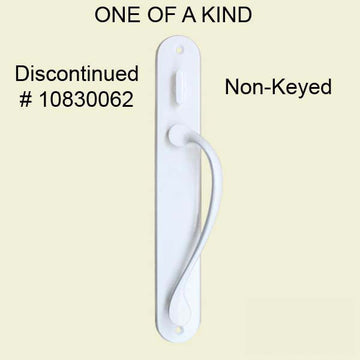 Marvin Active Non-Keyed, Traditional Wide Sliding Door Handle Trim - White